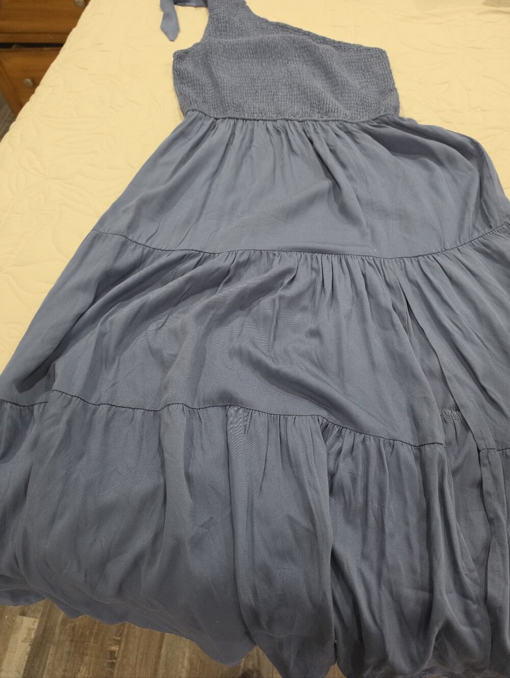 Women's One-Shoulder Smocked Dress